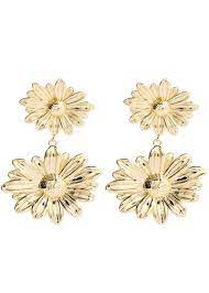 Double Daisy Flower Earrings